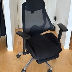 DEVAISE オフィスチェア オットマン付き リクライニング ...