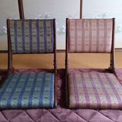 取引先決定いたしました。座椅子✻布張り✻2点セット