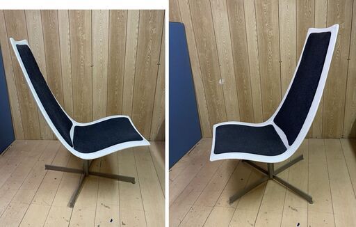 ボーコンセプト　BoConcept Xpo チェア　ビンテージ　60 年代風　希少　北欧　ラウンジチェア　回転　ハイバック　背もたれ
