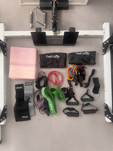 パワーラック一式140kg＋ダンベル24kg 2個＋鏡＋おまけ