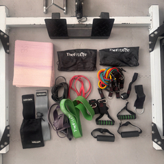 パワーラック140kg　ダンベル24kg ホームジム　ジムマット セットの画像