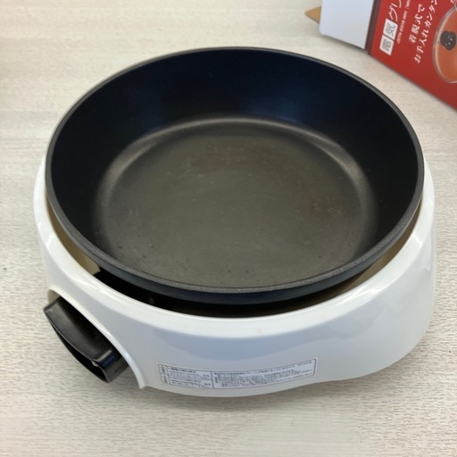 K2503-147 配送不可 電気グリル鍋 JSTE-EG18-WH 動作確認済み キズ汚れ有り