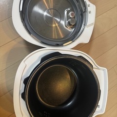 電気圧力鍋 2.2L 圧力鍋 電気 炊飯器 炊飯容量3合 圧力なべ 保温 低温調理 YAMAZEN  の画像