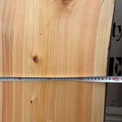 希少木材！天然木曽桧 耳付き無垢板 節ありの画像