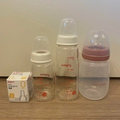 ピジョンスリムタイプとスリコ哺乳瓶3本セットの画像