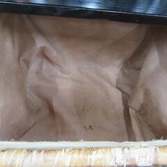 現状品 破損箇所あり 収納棚 幅120×奥行き35×高さ78cm アジアンテイスト ブラック 黒 引き出し収納 収納家具 苫小牧西店の画像