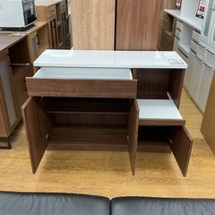 KC-14【新入荷　アウトレット】オールBR キッチンカウンター　白天板 KC-14【新入荷 アウトレット】オールBR キッチンカウンター 白天板