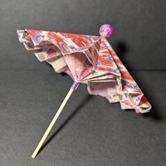 折り紙の和傘！直径が約１３センチ♪かわいい！厄除け♪ジモティー特別価格！の画像