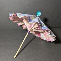 折り紙の和傘！直径が約１３センチ♪かわいい！厄除け♪ジモティー特別価格！の画像