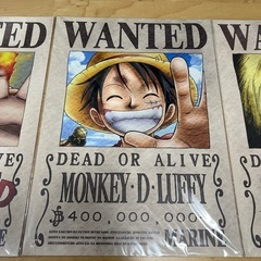 ONE PIECEポスター３枚（お取引相談中•新規受付停止中）
の画像