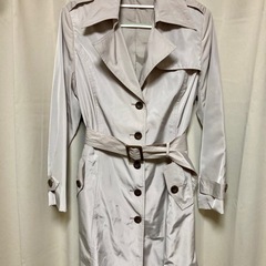 《美品》撥水加工レディーストレンチコート 