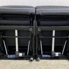 NITORI/ニトリ 2人掛け電動リクライニングソファ ブラック (グラッゼ BK) 中古家具 店頭引取歓迎 R9283の画像