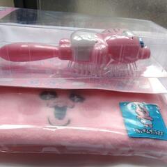 おぱんちゅうさぎ　ヘアブラシ　ターバンセットの画像