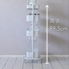 【キッチンで4週間利用で、サビ複数あり】山善スリムトロリーBタイ...