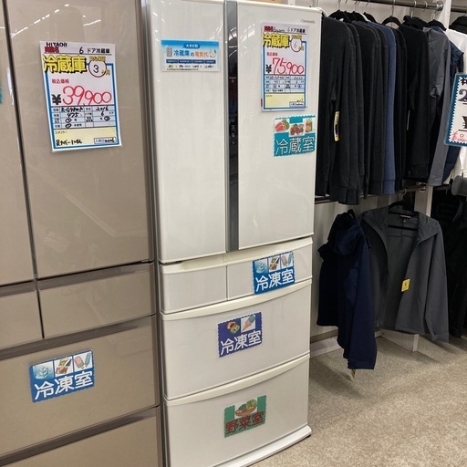 パナソニック　6ドア冷蔵庫　NR-FVF455