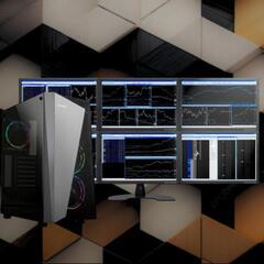 6画面 トレーディングPCフルセット デイトレード FX デイト...