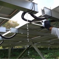 青森長期案件。太陽光発電建設の設管作業