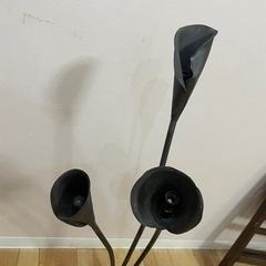 アイアン　アンティーク　フラワースタンドライトの画像