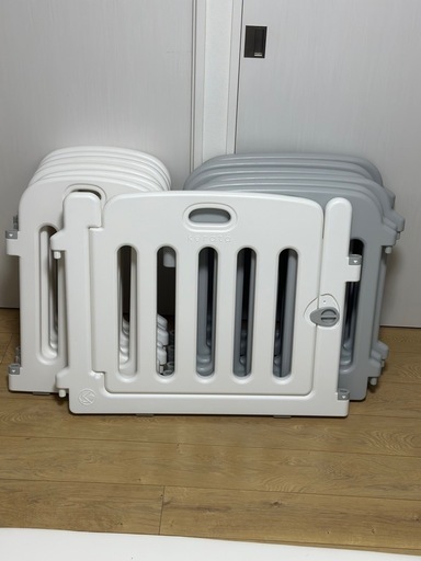 ケラッタ ベビーサークル ホワイト・グレー KERATAベビーサークル 200