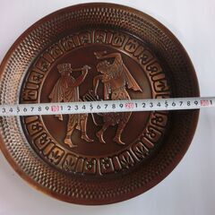 ●アンテーク、●銅ブロンズ金属板、●飾りが綺麗、プレート、２枚です、●古い物です、小傷有、大きさ画像参照、個々は不可です、★お手数をおかけしますプロフィール必ず読むですの画像