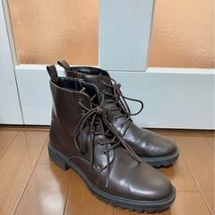 GU茶色ブーツ