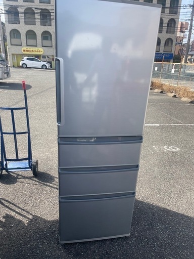 北九州市内配送無料　保証付き AQR-361F-S 冷蔵庫 ミスティシルバー [355L /4ドア /右開きタイプ]
