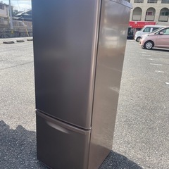 北九州市内配送無料　保証付き パナソニック Panasonic 冷蔵庫(168L 右開き) 2ドア マホガニーブラウン NR-B178W-Tの画像