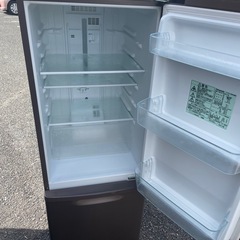 北九州市内配送無料　保証付き パナソニック Panasonic 冷蔵庫(168L 右開き) 2ドア マホガニーブラウン NR-B178W-Tの画像
