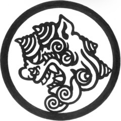 シーサーの横顔