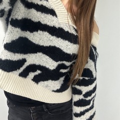 2way✨✨ゼブラのニット🦓