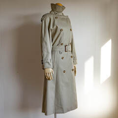 Aquascutum アクアスキュータム 婦人用トレンチコート 英国製 美品 東京大丸の画像