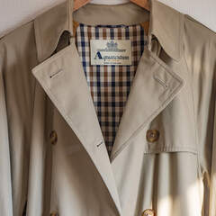 Aquascutum アクアスキュータム 婦人用トレンチコート 英国製 美品 東京大丸の画像