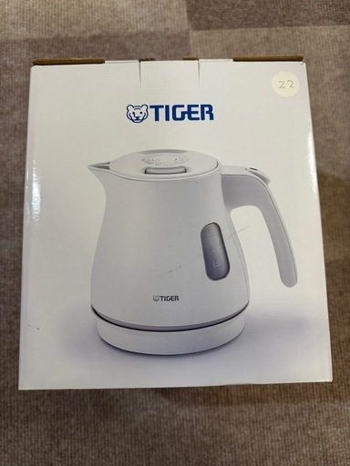 【※譲渡先決定】タイガー 電気ケトル わく子 0.8L マットホワイト 新品未使用