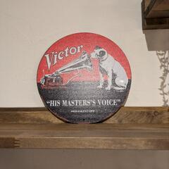 ビクター　ブリキ看板の画像