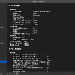 【良品】2019年モデル 16インチ MacBook Pro（スペースグレイ） i7/16GB/512GB の画像
