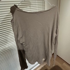 レディース 長袖 肩あき トップス Ｆサイズ の画像