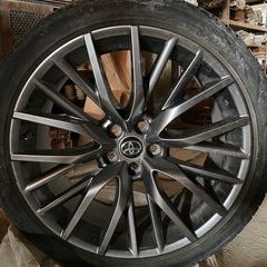 レクサス 20系　RXFスポーツ  純正ホイール20インチ 8J+30 5H114.3 4本トヨタセンターキャップ付き　アル／ヴェル／プリウス/ハリアー流用の画像