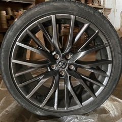 レクサス 20系　RXFスポーツ  純正ホイール20インチ 8J+30 5H114.3 4本トヨタセンターキャップ付き　アル／ヴェル／プリウス/ハリアー流用の画像