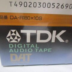 G∝20 DATテープ TDK DAT DA-R180×10S 180分 3時間 未開封品 検：オーディオ機器 記録媒体 未使用品の画像