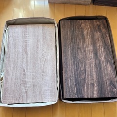 カインズ　ロング収納スツール　2点色違いセット　の画像