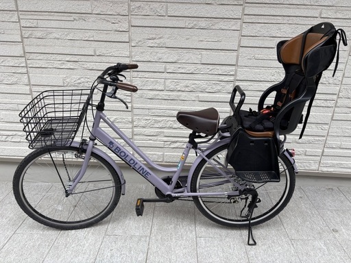 白色 変速自転車 チャイルドシート付き 横浜桜木町駅周辺 手渡し