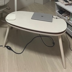 可愛いアイボリーのこたつ テーブル