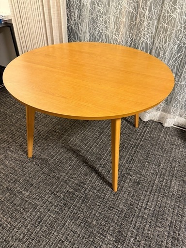 ベルメゾン] ダイニングテーブル 円形 丸 テーブル ナチュラル 幅110