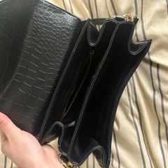 ハンドバッグ ショルダーバッグ 黒 クロコダイルの画像