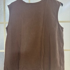 GU ノースリーブトップス ブラウン未使用