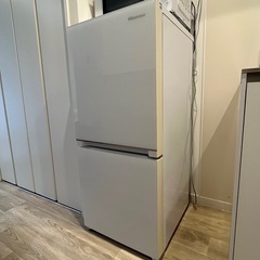 美品！鏡面冷蔵庫　HR-G13B-W ドア　女性ワンオーナー