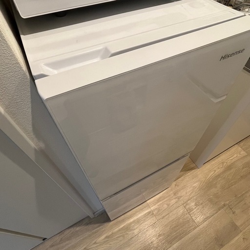 美品！鏡面冷蔵庫　HR-G13B-W ドア　女性ワンオーナー