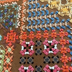 フランス刺繍　壁かけ　タペストリーの画像