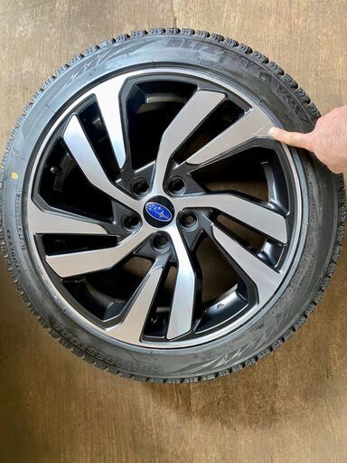 BRIDGESTONE BLIZAK 225/45R18 91Q +SUBARUレヴォーグホイール 4本セット