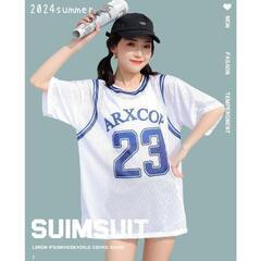 【新品未使用】Lサイズ 水着 3点セット ラッシュガード セパレート ユニフォーム スポーツ 半袖の画像